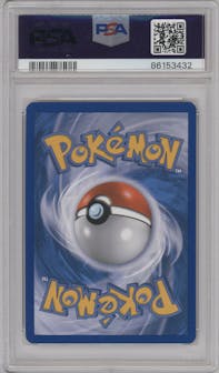 Jirachi from the 2010 Pokemon HG & SS set graded by PSA and given an overall grade of 9.