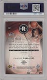LeBron James from the 2003-04 Upper Deck Standing O set graded by PSA and given an overall grade of 10.