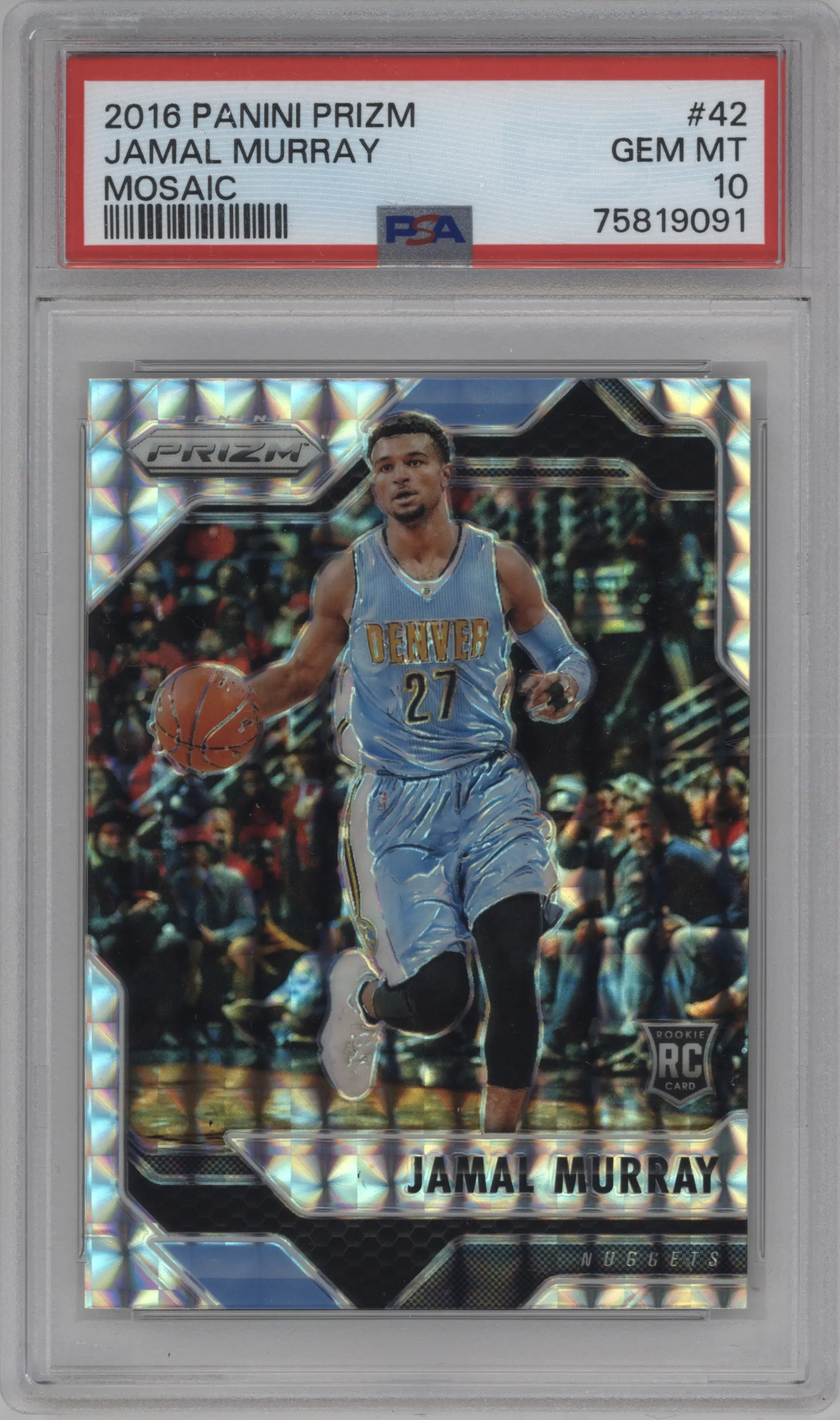 2016 Panini Mosaic Prizm Jamal Murray PSA 10