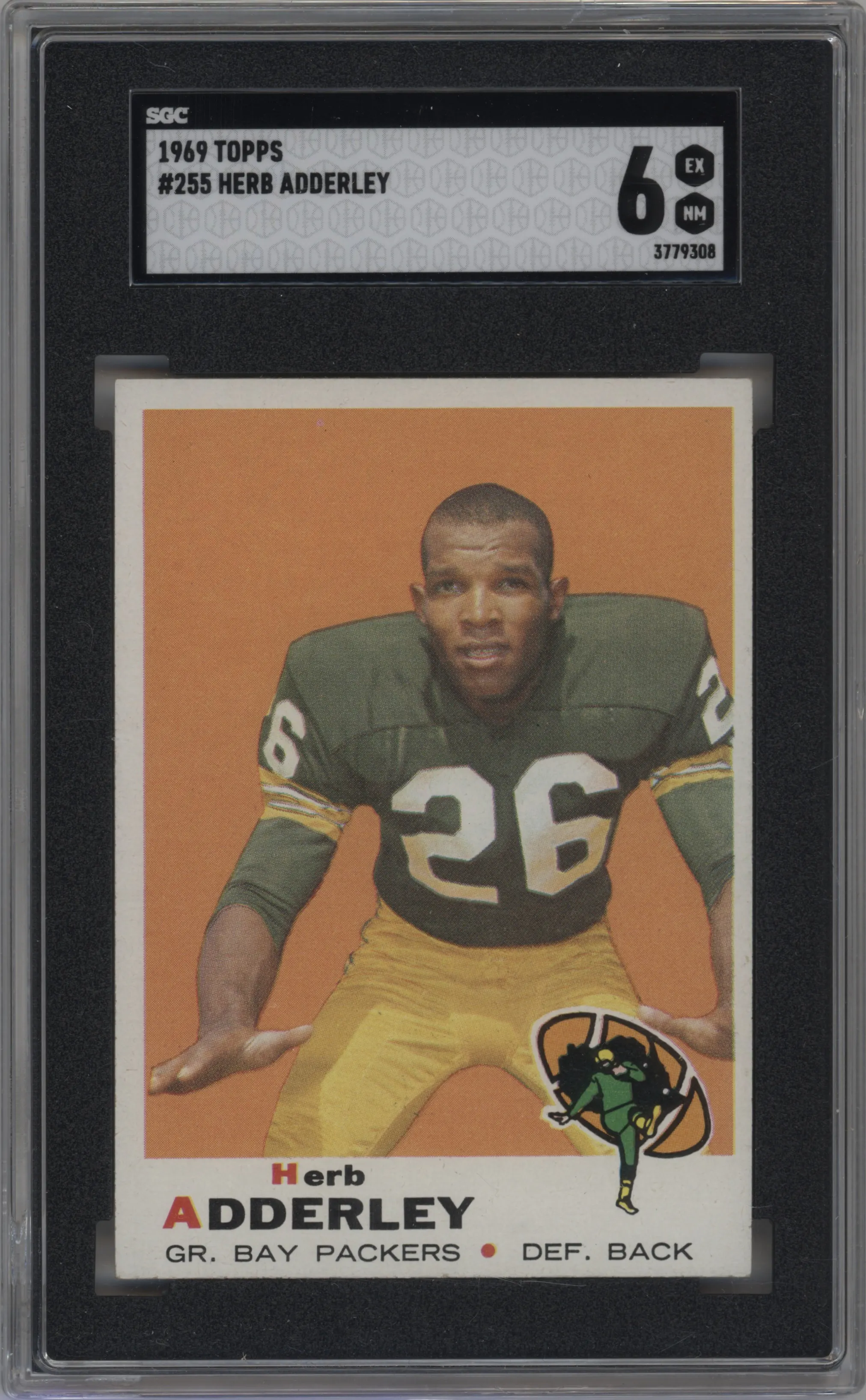 1969 Topps Herb Adderley #255 SGC 6