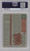 Ernie Banks from the 1959 Topps set graded by PSA and given an overall grade of 5.