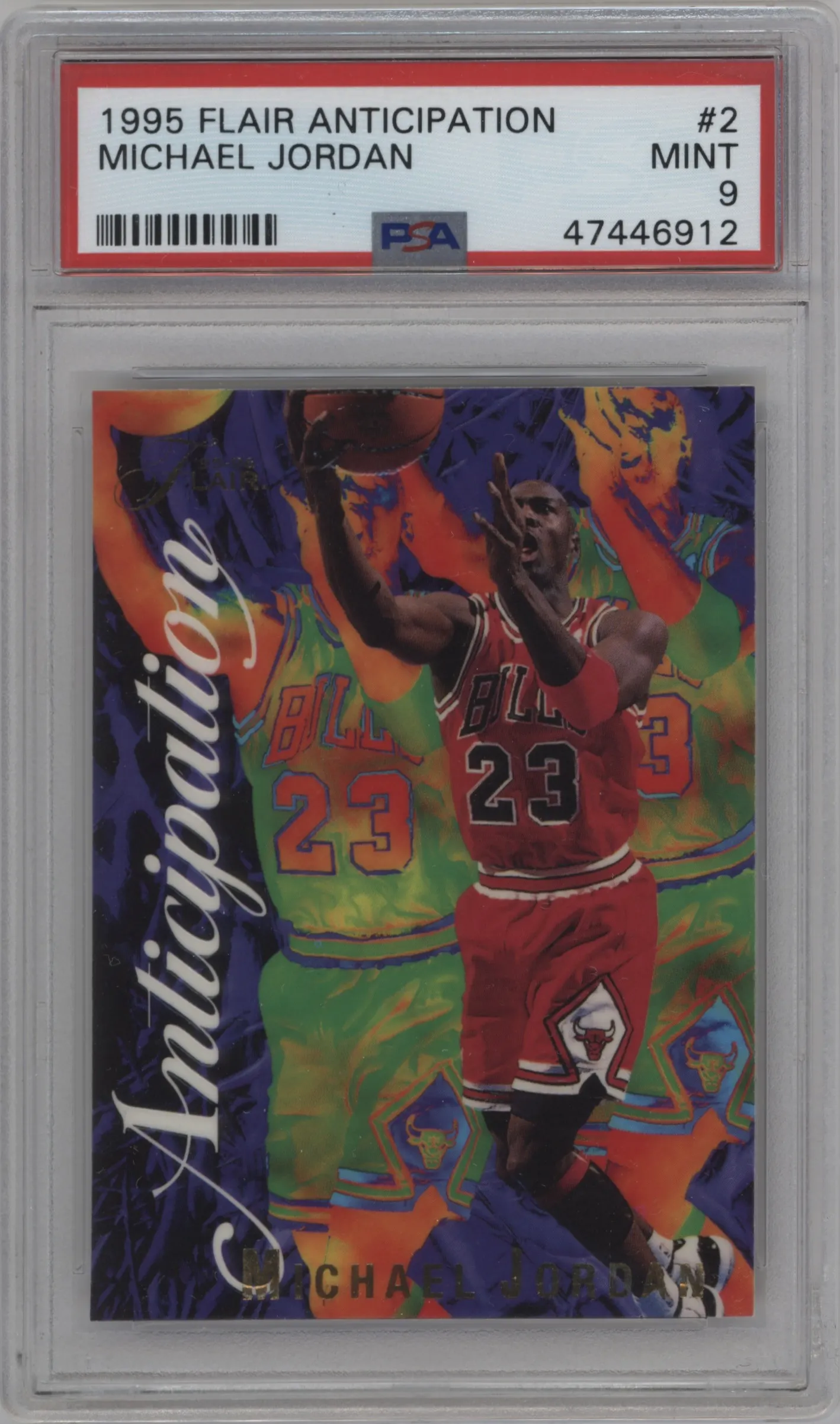 1995 Flair Anticipation Michael Jordan PSA 9