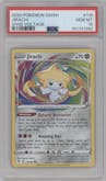 Jirachi from the 2020 Pokemon SWSH set graded by PSA and given an overall grade of 10.