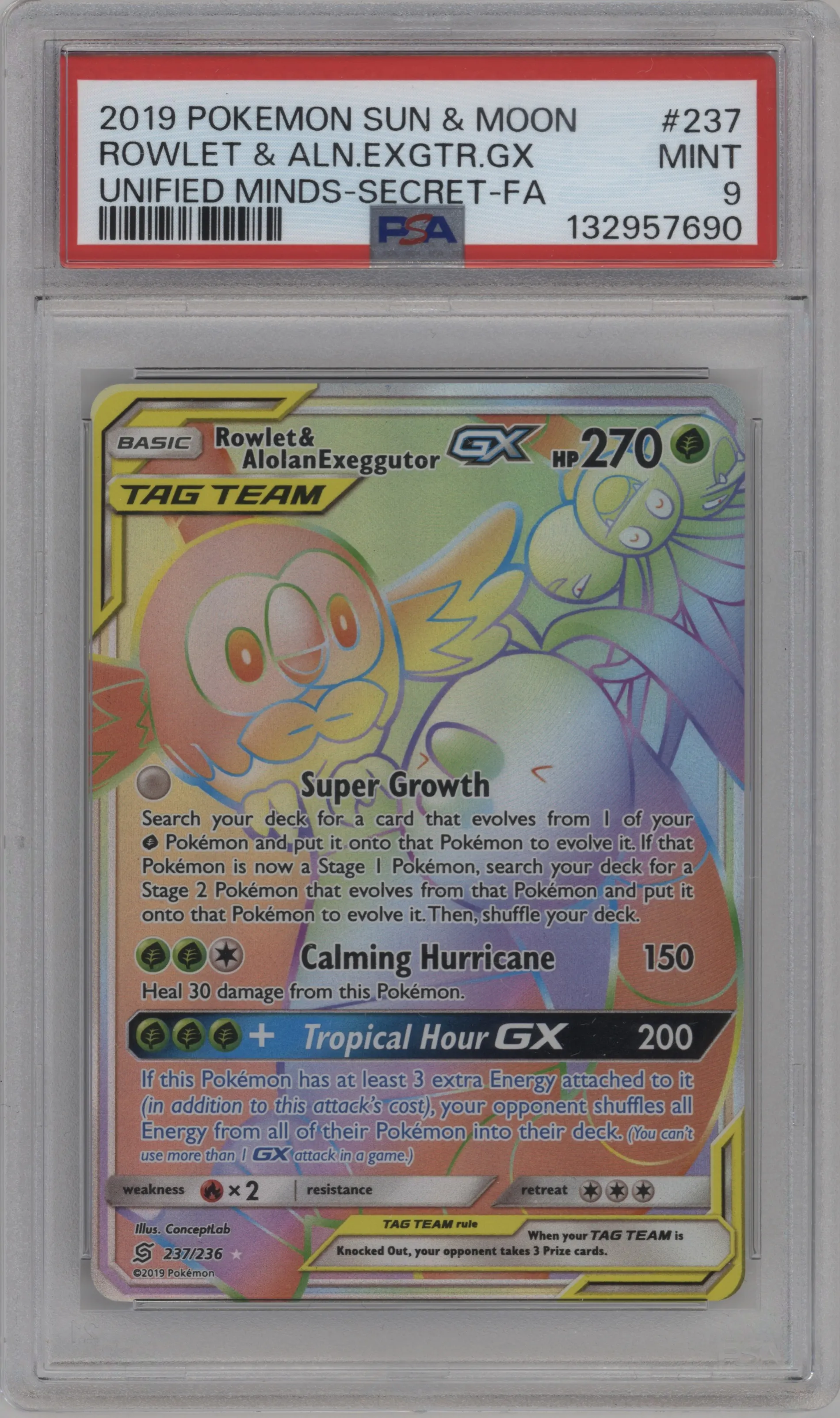 Rowlet/Alolan Exeggutor GX