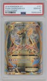 M Charizard EX from the 2016 Pokemon XY set graded by PSA and given an overall grade of 10.