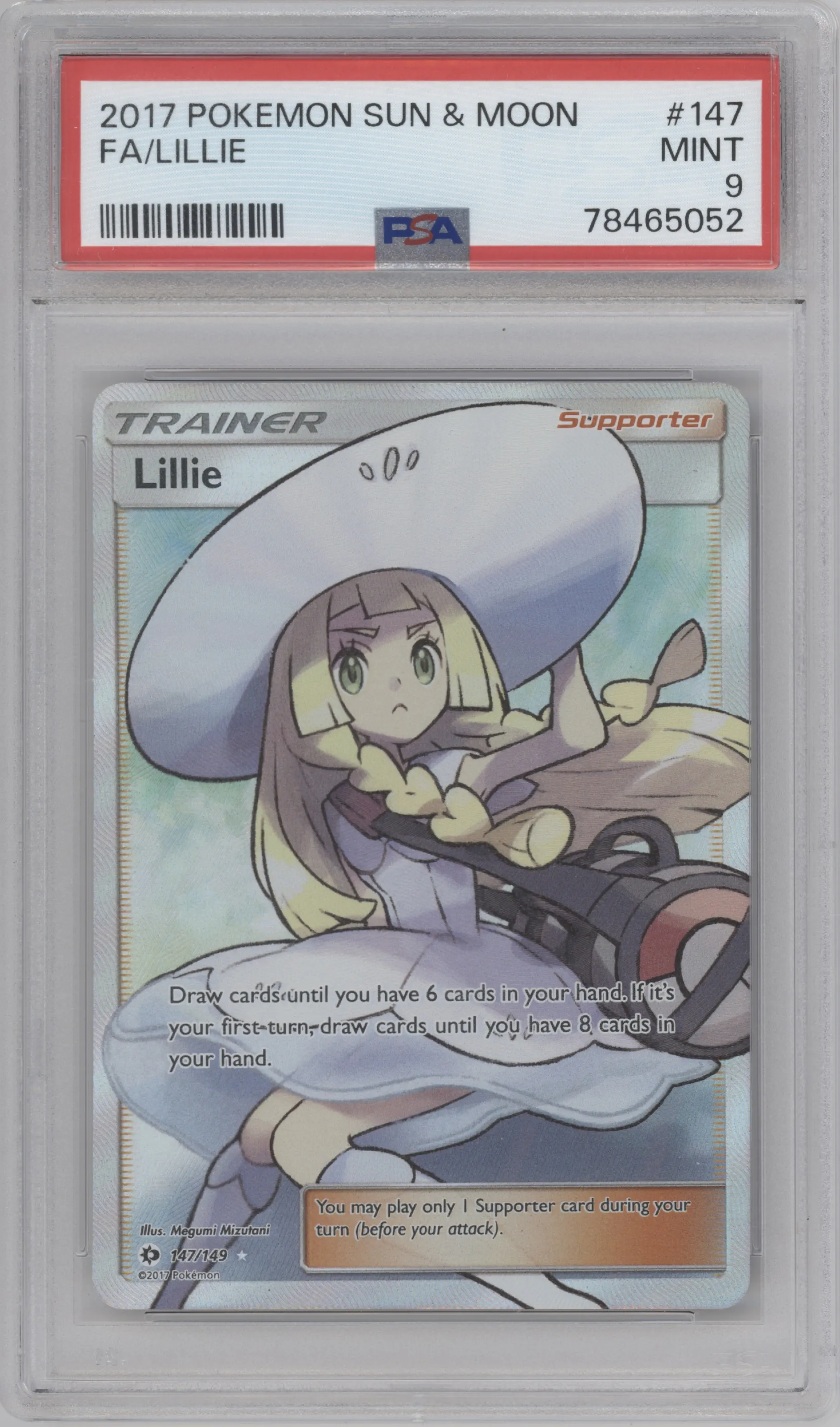 2017 Pokemon S&M Lillie PSA 9