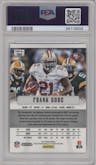 Frank Gore from the 2012 Panini Prizm set featuring a Prizm parallel graded by PSA and given an overall grade of 9.