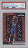 Shai Gilgeous-Alexander from the 2018-19 Panini Prizm set featuring a Fast Break Red parallel graded by PSA and given an overall grade of 9.