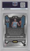 Brandon Miller from the 2023-24 Panini Prizm set featuring a Choice Blue/Yellow/Green parallel graded by PSA and given an overall grade of 10.