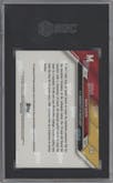 Derik Queen from the 2024-25 Bowman U Now set featuring a Black parallel graded by SGC and given an overall grade of 10.