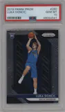 Luka Doncic from the 2018-19 Panini Prizm set graded by PSA and given an overall grade of 10.
