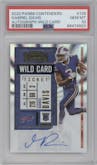 Gabriel Davis from the 2020 Panini Contenders set featuring a Wild Card  parallel graded by PSA and given an overall grade of 10.