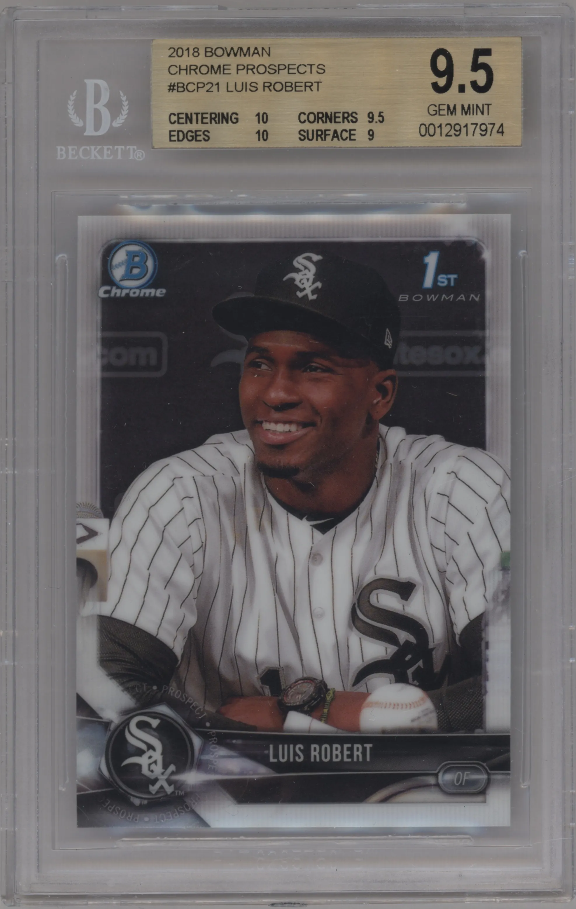 2018 Bowman Chr.Pros. Luis Robert #BCP21 BGS 9.5