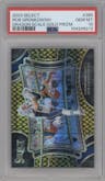 Rob Gronkowski from the 2023 Panini Select set featuring a Gold Dragon Scale parallel graded by PSA and given an overall grade of 10.