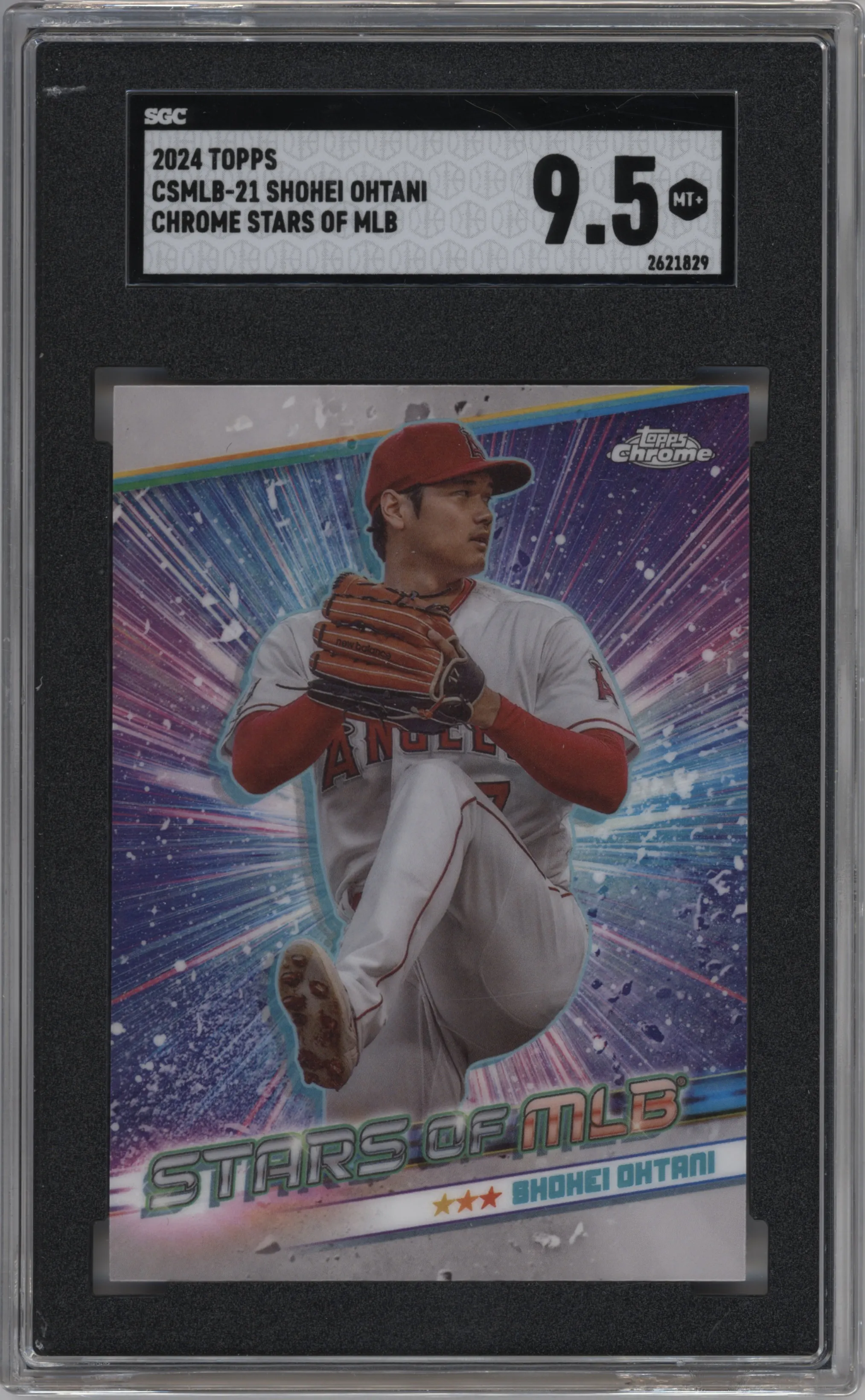 2024 Topps Stars of MLB Chrome Shohei Ohtani SGC 9.5