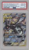 Pikachu/Zekrom GX from the 2019 Pokemon S&M  set featuring a Tag Team Tins parallel graded by PSA and given an overall grade of 10.