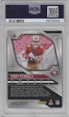 Ricky Pearsall from the 2024 Panini Prizm set featuring a Green Prizm parallel graded by PSA and given an overall grade of 10.