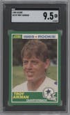 Troy Aikman from the 1989 Score set graded by SGC and given an overall grade of 9.5.