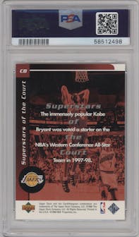 Kobe Bryant from the 1998-99 Upper Deck Ovation set graded by PSA and given an overall grade of 9.