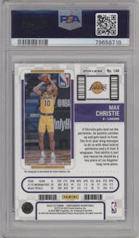 Max Christie from the 2022-23 Panini Contenders set featuring a Premium Edition parallel graded by PSA and given an overall grade of 9.