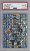 Jaden Ivey from the 2022-23 Panini Mosaic set graded by PSA and given an overall grade of 10.