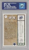 Ken Griffey Jr. from the 1989 Upper Deck set graded by PSA and given an overall grade of 10.