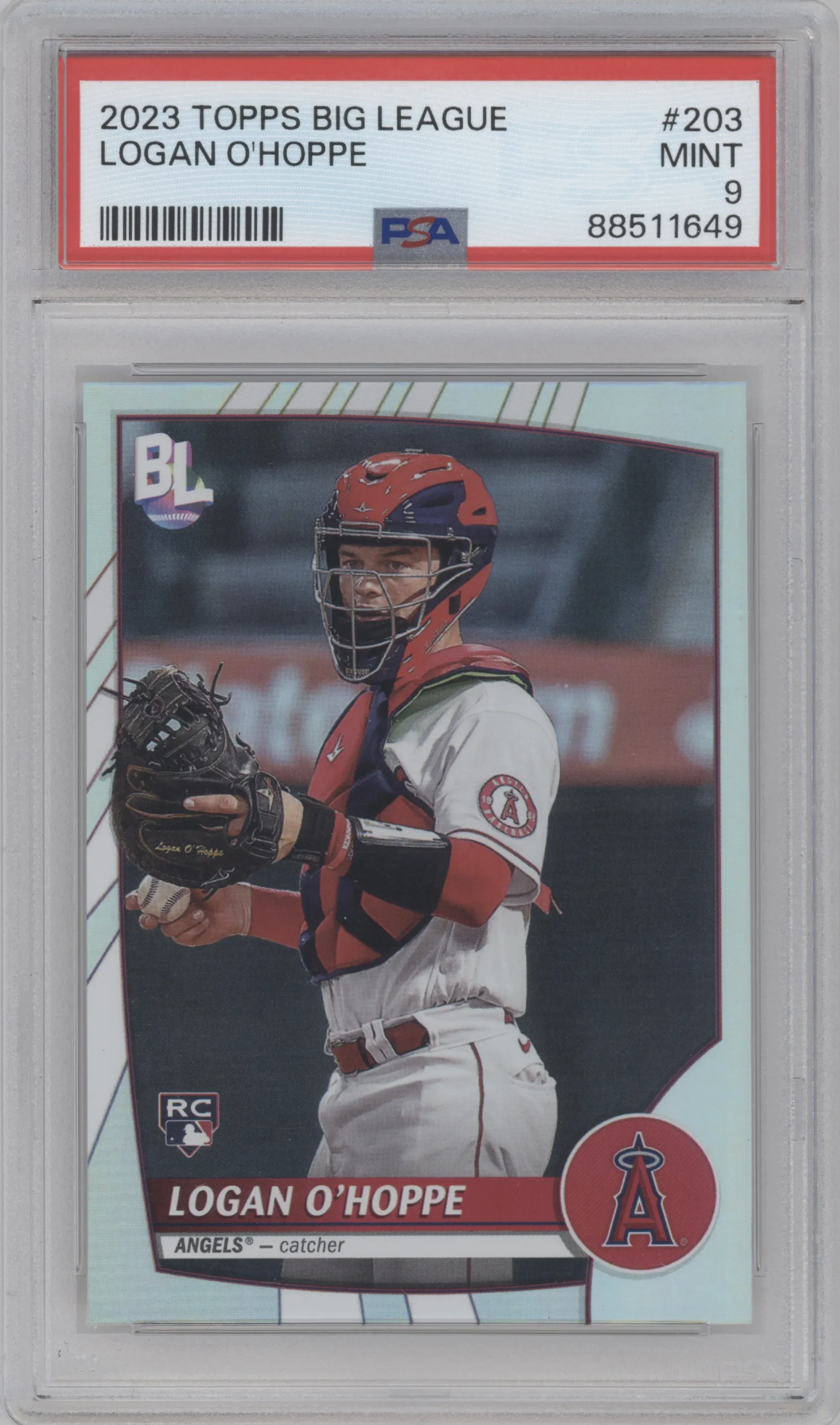 2023 Topps Big League Logan O'Hoppe PSA 9