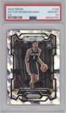 Victor Wembanyama from the 2023-24 Panini Prizm set featuring a Ice Prizm parallel graded by PSA and given an overall grade of 10.