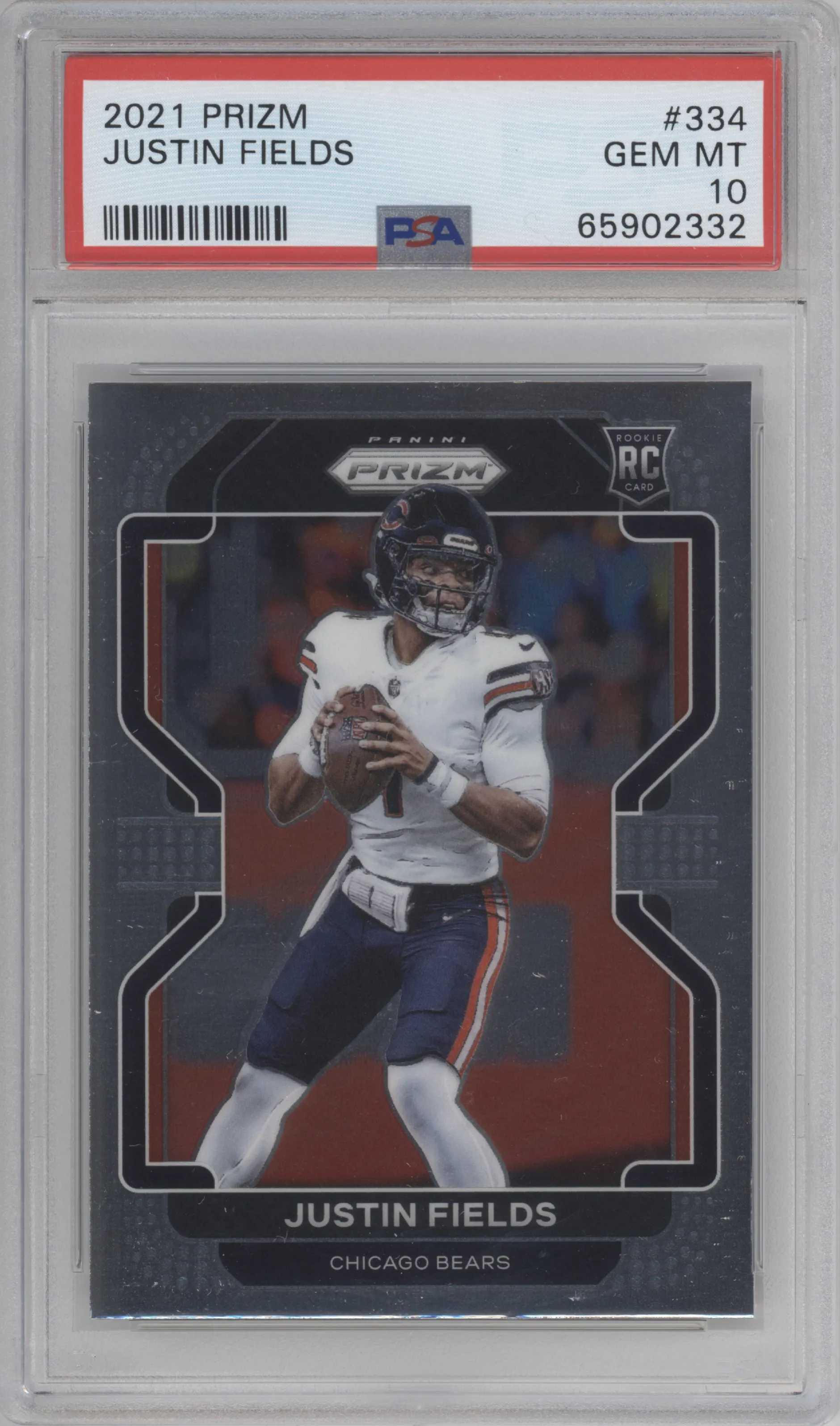2021 Panini Prizm Justin Fields PSA 10