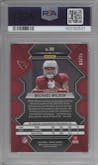 Michael Wilson from the 2023 Panini Mosaic set featuring a White Mosaic parallel graded by PSA and given an overall grade of 8.5.
