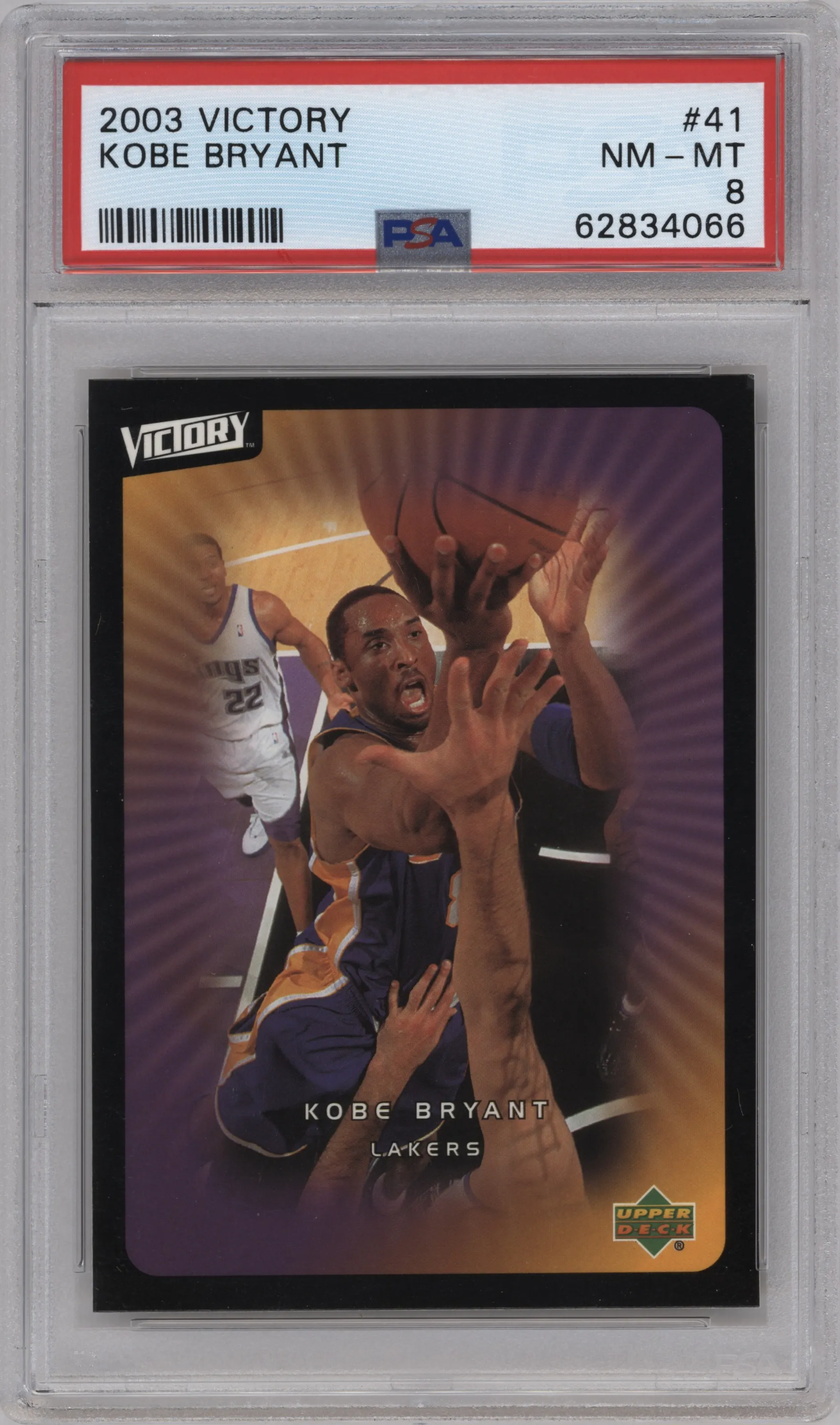 2003 Upper Deck Victory Kobe Bryant PSA 8