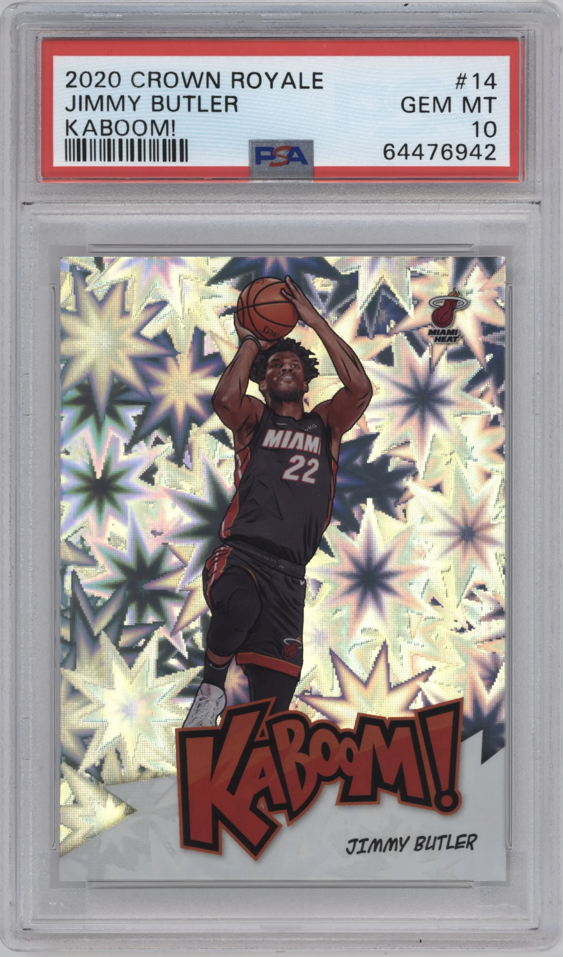 2020 Panini Crown Royale Kaboom! Jimmy Butler PSA 10