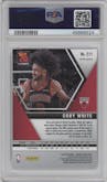 Coby White from the 2019-20 Panini Mosaic  set featuring a Silver parallel graded by PSA and given an overall grade of 10.