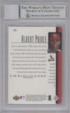 Albert Pujols from the 2001 Upper Deck set graded by Beckett and given an overall grade of 0.