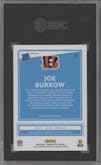 Joe Burrow from the 2020 Panini Donruss Optic set featuring a Holo parallel graded by SGC and given an overall grade of 9.5.