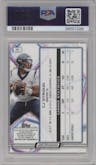 CJ Stroud from the 2023 Topps Composite set featuring a Gold Interstellar parallel graded by PSA and given an overall grade of 9.
