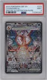 Charizard ex from the 2023 Pokemon SV set graded by PSA and given an overall grade of 9.