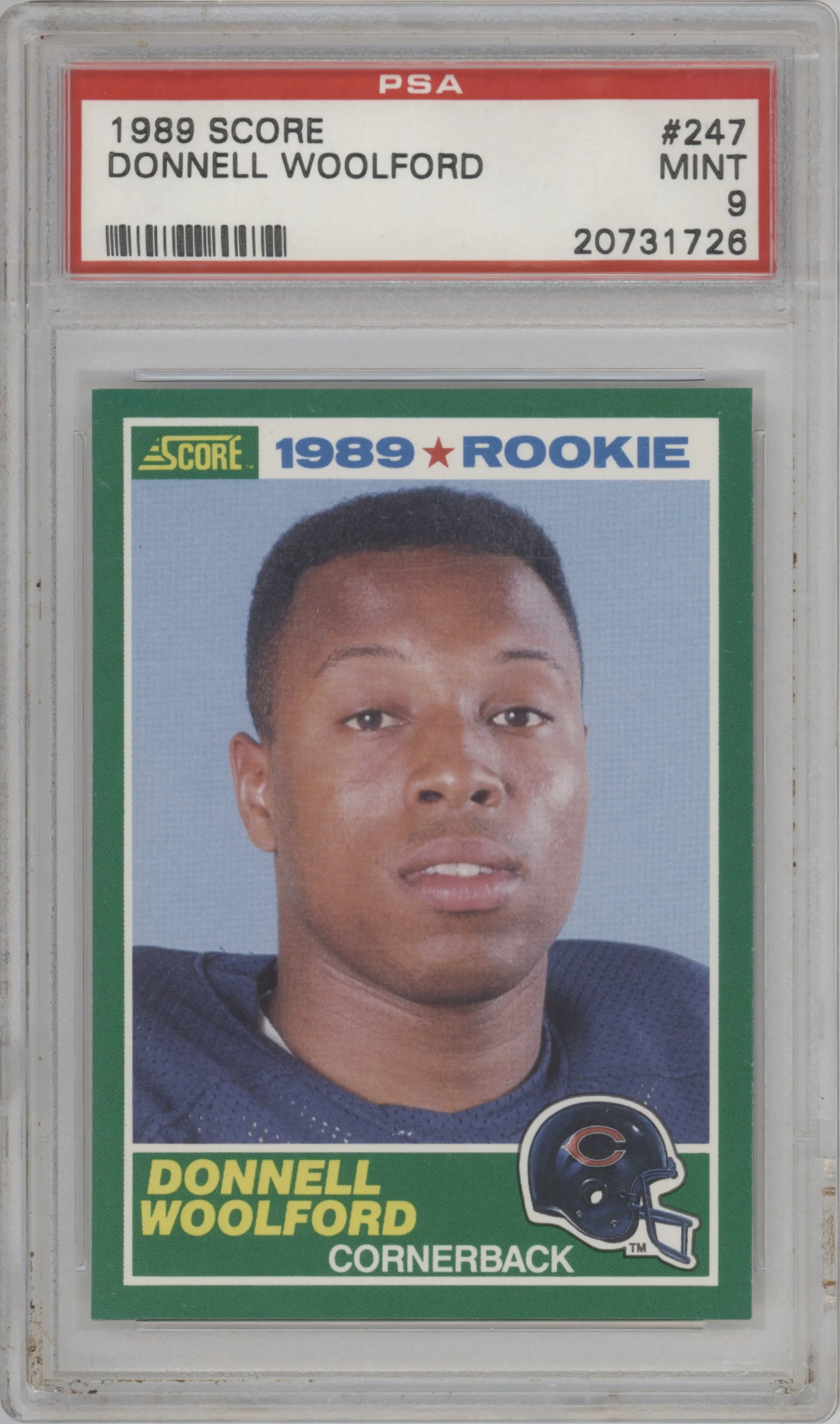 1989 Score Donnell Woolford PSA 9