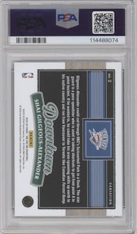 Shai Gilgeous-Alexander from the 2023-24 Panini One and One set graded by PSA and given an overall grade of 10.