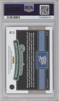Shai Gilgeous-Alexander from the 2023-24 Panini One and One set graded by PSA and given an overall grade of 10.