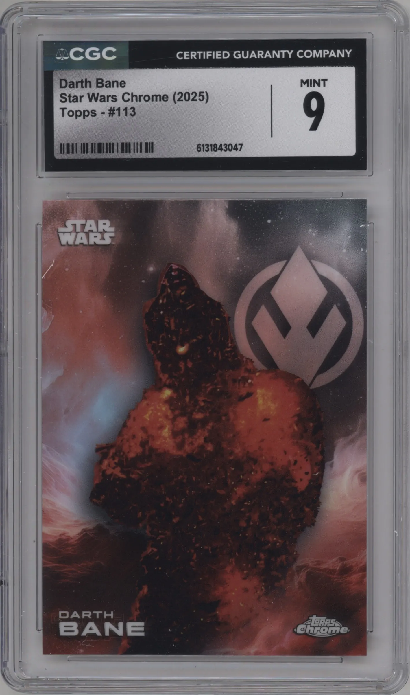 2025 Topps Chrome Star Wars Darth Bane #113 CGC 9