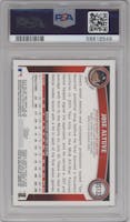 Jose Altuve from the 2011 Topps Update set featuring a Cognac Diamond Anniversary  parallel graded by PSA and given an overall grade of 9.