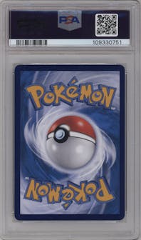 Captain Pikachu from the 2025 Pokemon SV Chinese set graded by PSA and given an overall grade of 10.
