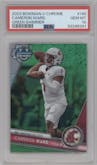 Cameron Ward from the 2023 Bowman Chrome University set featuring a Green Shimmer parallel graded by PSA and given an overall grade of 10.