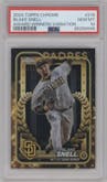 Blake Snell from the 2024 Topps Chrome set graded by PSA and given an overall grade of 10.