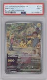 Pikachu from the 2023 Pokemon SV set graded by PSA and given an overall grade of 9.