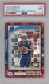 Joe Milton III  from the 2024 Donruss set featuring a Red Pandora parallel graded by PSA and given an overall grade of 9.
