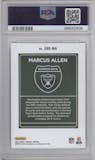 Marcus Allen from the 2023 Panini Donruss set graded by PSA and given an overall grade of 10.