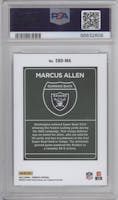 Marcus Allen from the 2023 Panini Donruss set graded by PSA and given an overall grade of 10.