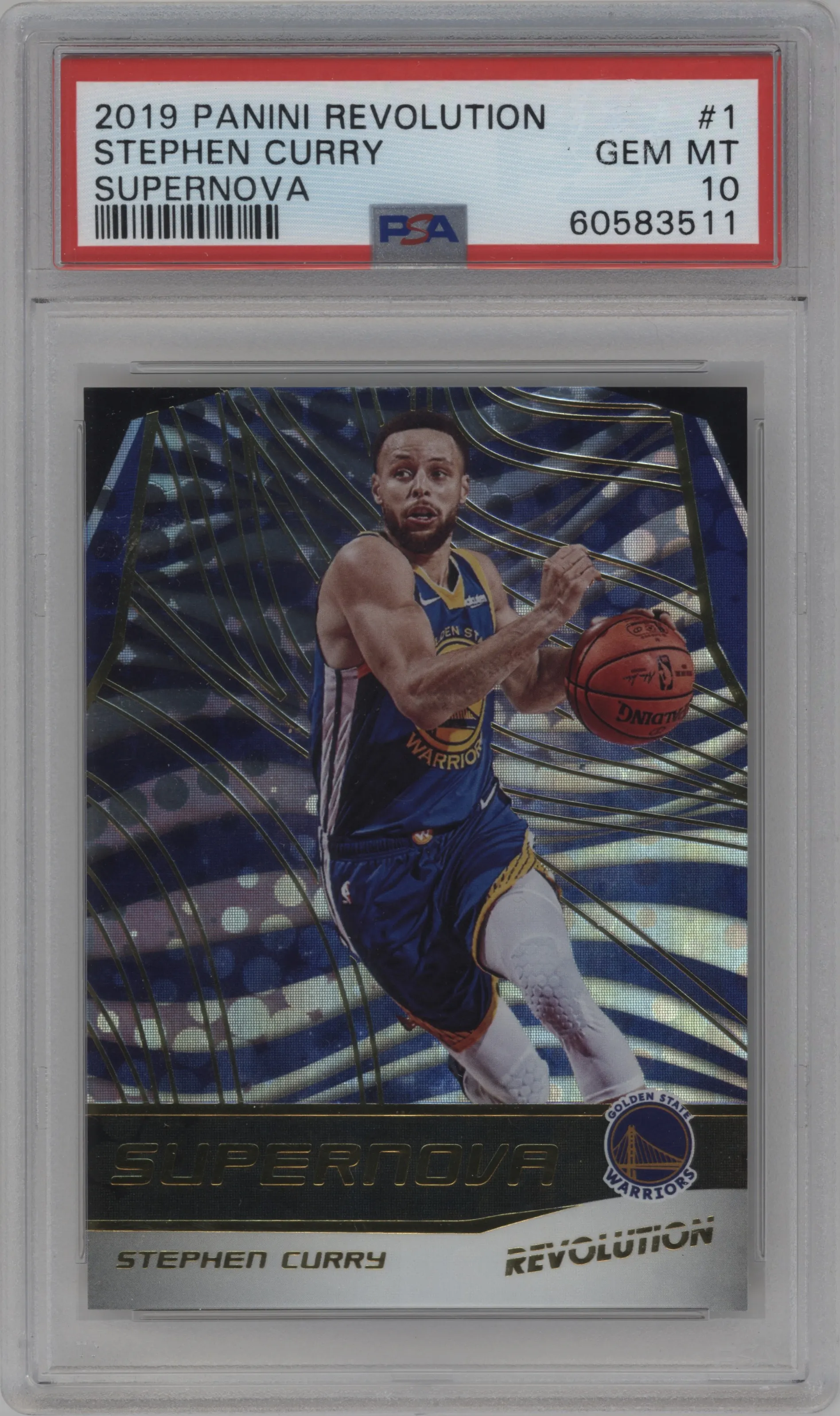 2019 Panini Revolution Supernova Stephen Curry #1 PSA 10